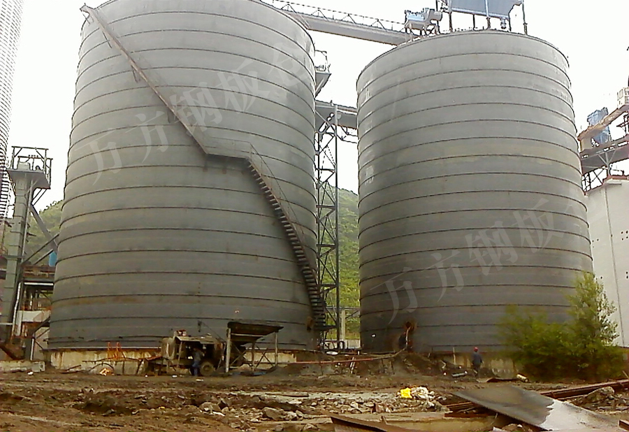 Large cement steel storehouse